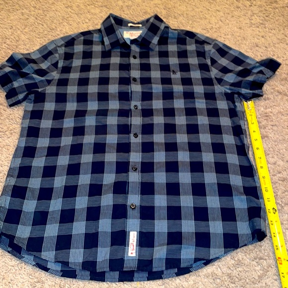 Penguin by Munsingwear mens size Large short sleeve button down shirt - Picture 3 of 3